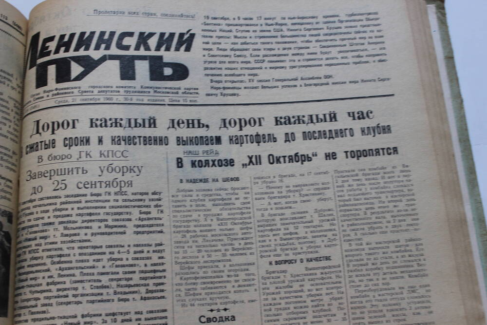 Газета «Ленинский путь» №114 (5481)