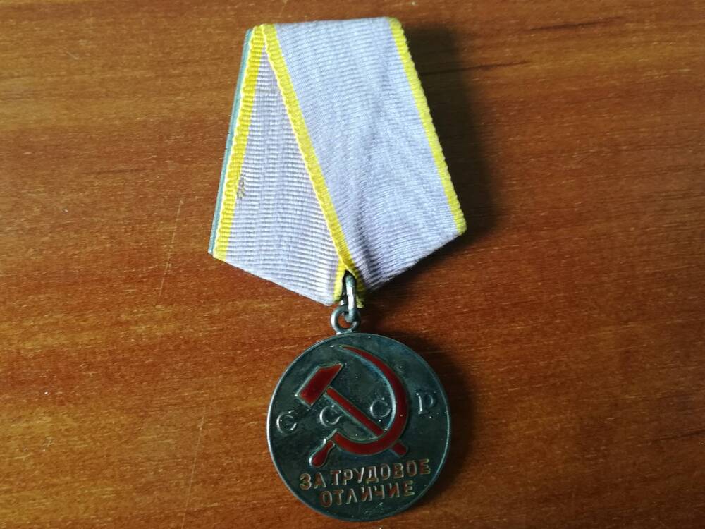 Медаль За трудовое отличие доктора филологических наук Харитонова Луки Никифоровича