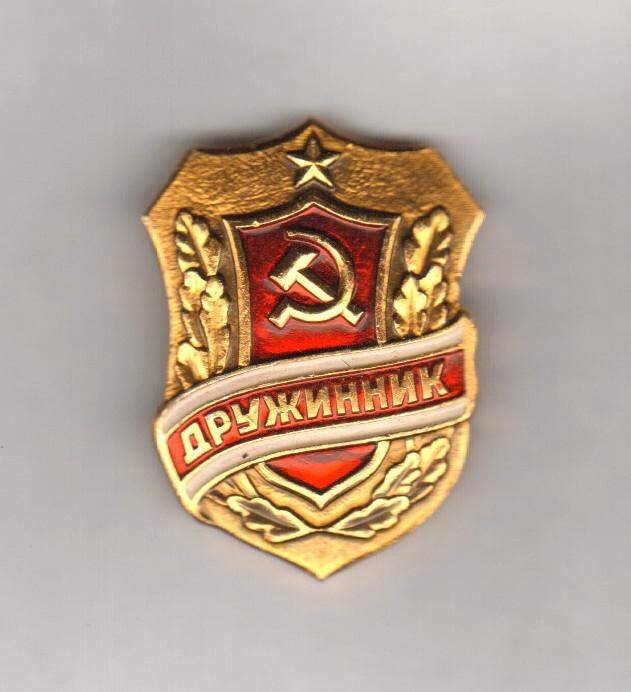 Знак. Дружинник. СССР