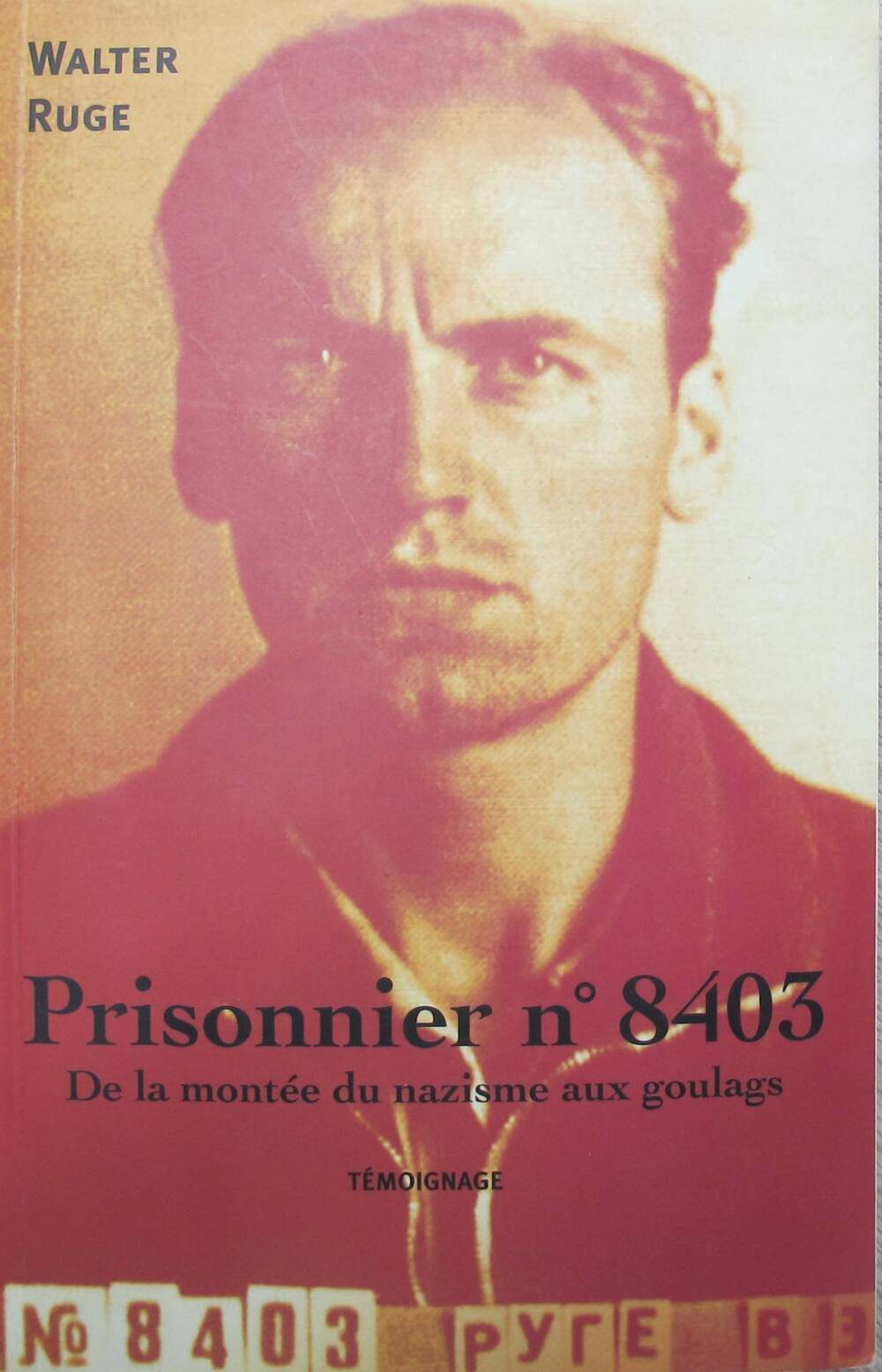 Книга. Prisonnier № 8403. Заключенный № 8403.