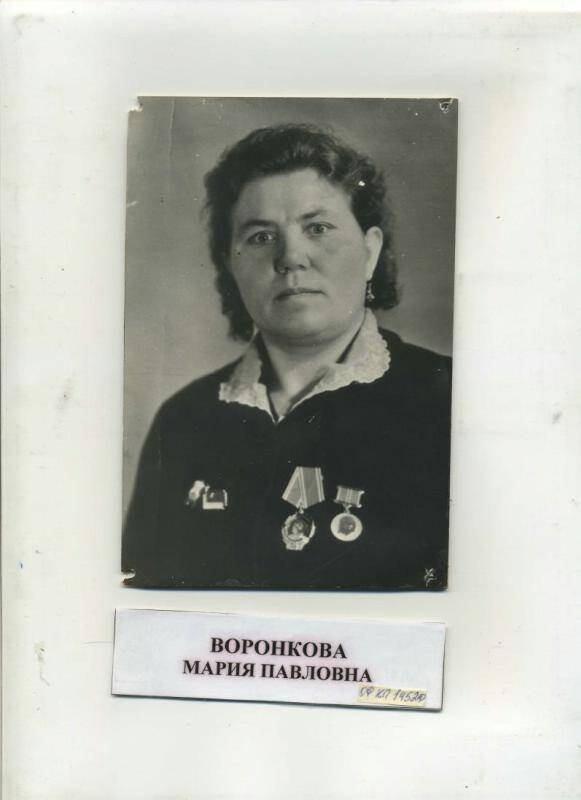 Фотография. Воронкова М.П.- продавец.