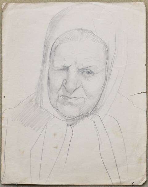 Портрет пожилой женщины.