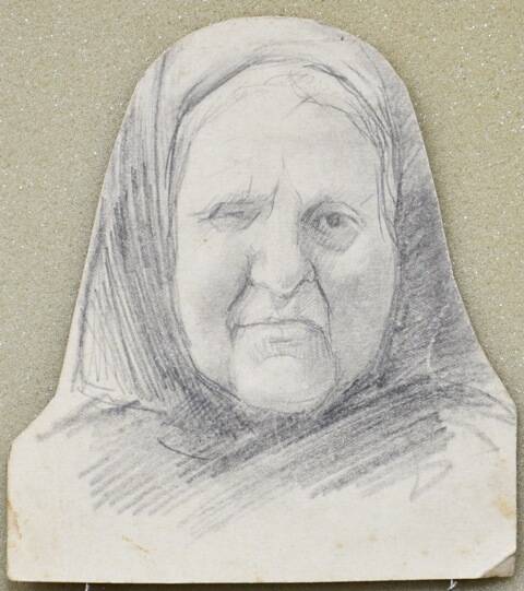 Портрет пожилой женщины.