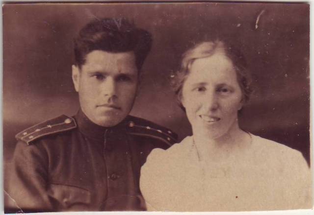 Фотопортрет Кислякова А.М. с женой Лебедевой Г.И.
