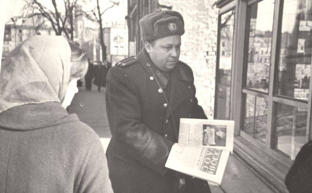 Фото. Г.А. Семенихин во время службы в группе войск, в г. Легница (ПНР).