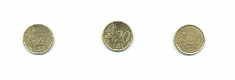 Монеты  Euro Cent 20