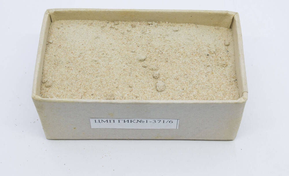 Почва. Образец. Песчаный подзол иллювиально-гумусово-железистый на озерно-ледниковом песке. Р. 2Ж . Горизонт С.