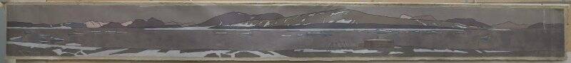 Пролив Маточкин Шар на Новой Земле. Панно для Всемирной выставки в Париже в 1900 г.