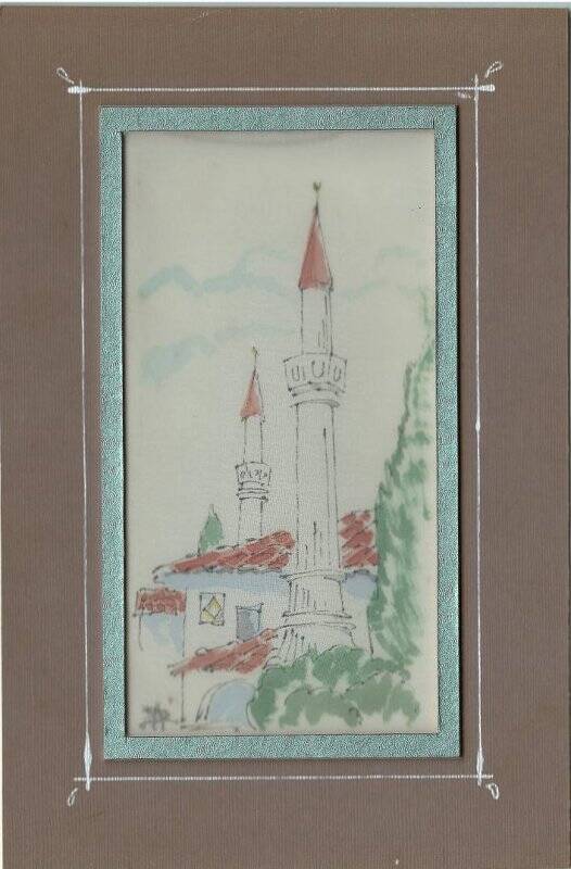 Картина «Малая мечеть Ханского дворца».