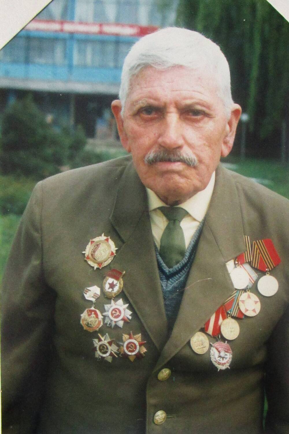 Фотопортрет Шеховцов П.З. - ветеран Великой Отечественной войны, кавалер ордена Красного Знамени