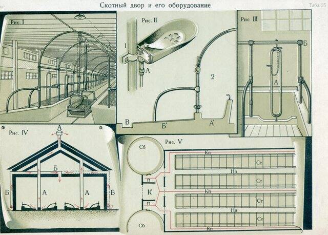 Карточка. Скотный двор и его оборудование.
