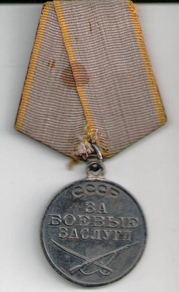 Медаль За боевые заслуги № 921223 Поздняковой М.К.