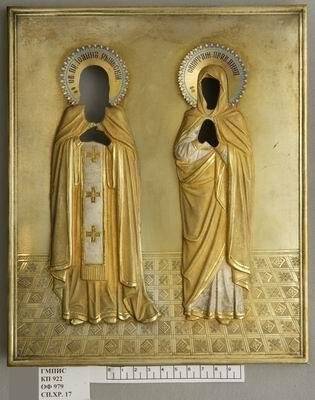 Оклад к иконе Св. Иоанн Рыльский и св. Анна.