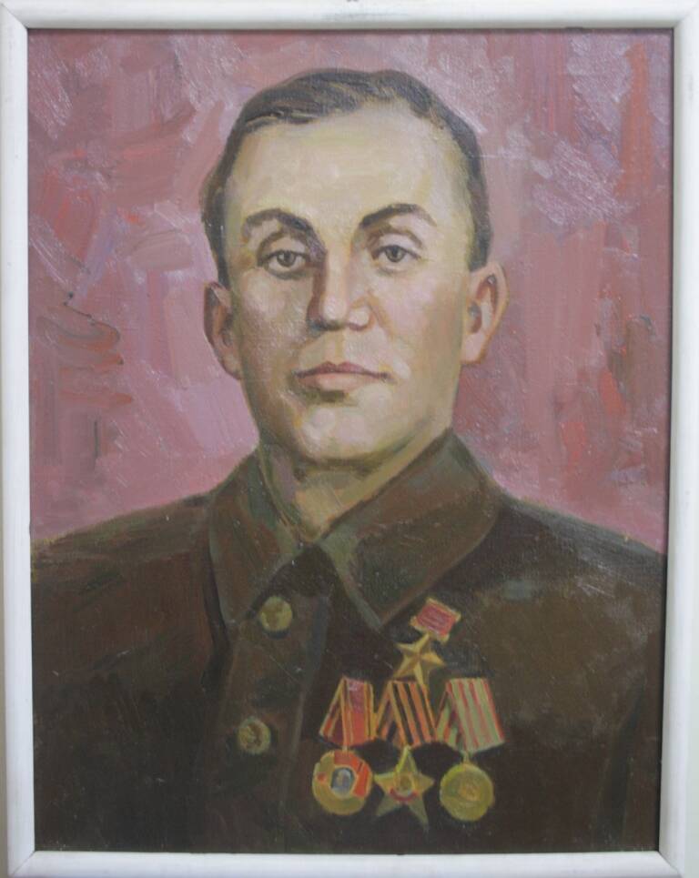 Портрет Героя Советского Союза Игнаткина Федора Семеновича