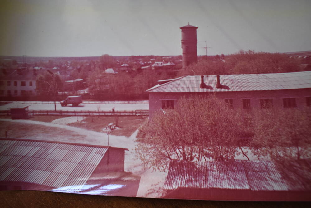 Фотография. Г. Жиздра ул. Коммунистическая. Водонапорная башня.