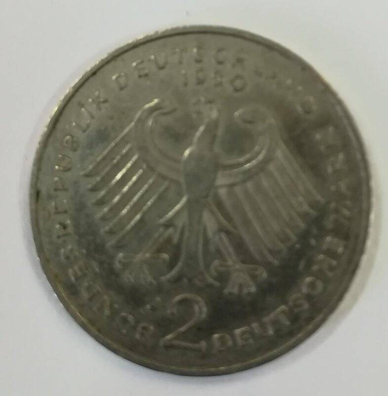 Монета. 2 DEUTSCHE MARK