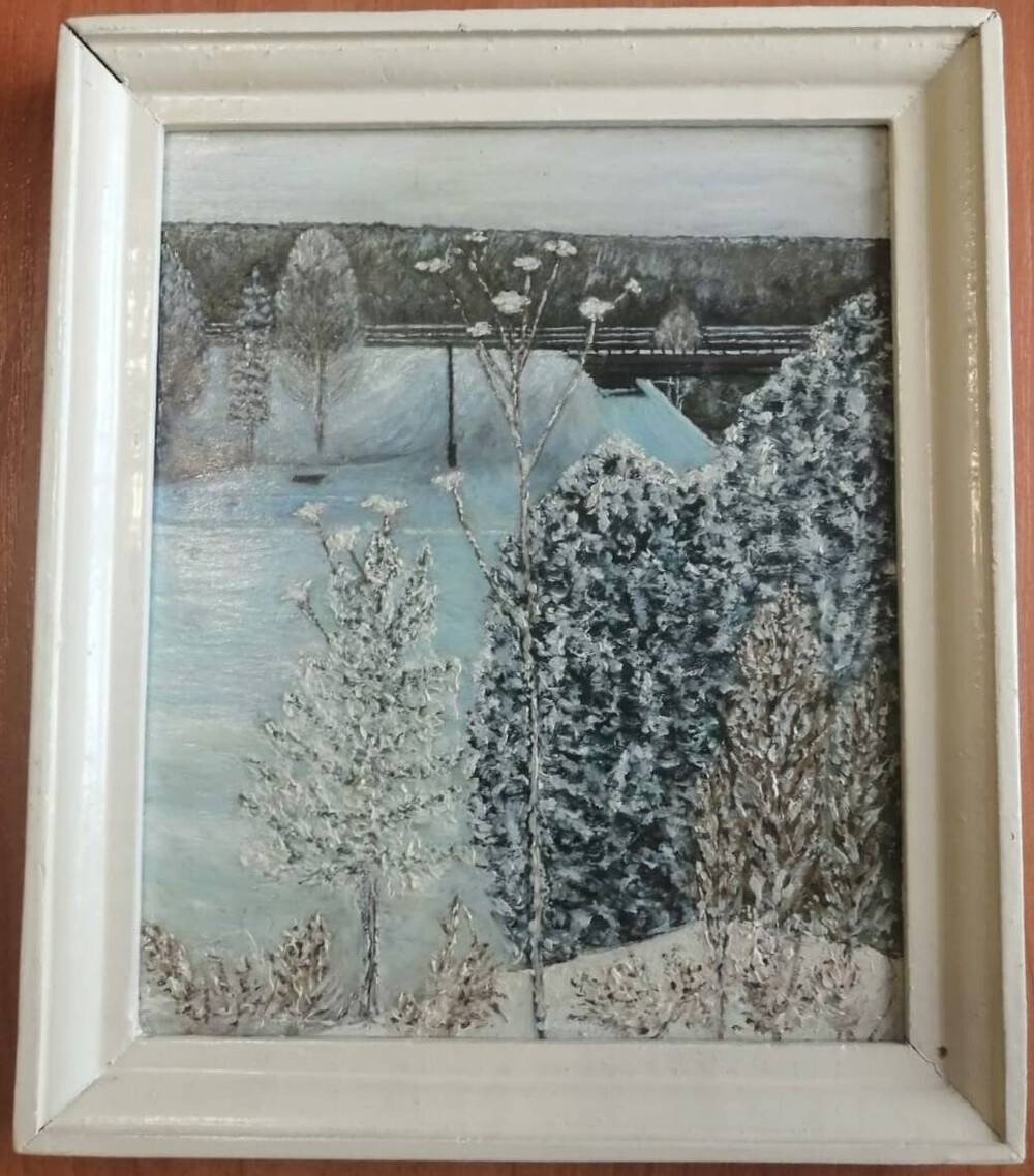 Картина в раме Железнодорожный мост в г. Артемовском
