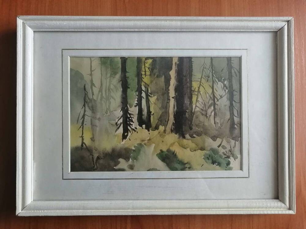 Картина Туманова Альберта Михайловича Туман в густом лесу