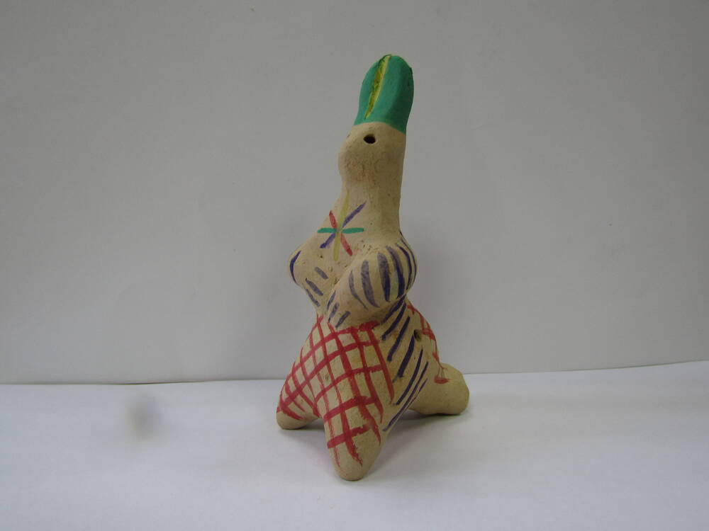 кожлянская глиняная игрушка зайчик