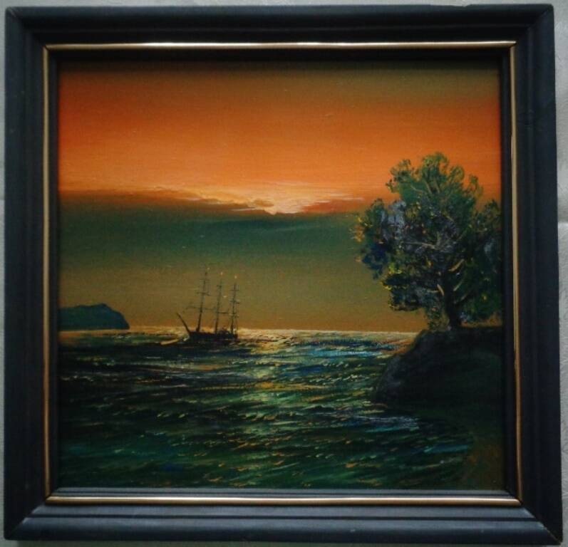 Картина «Закат над морем»
