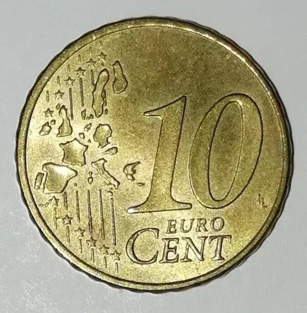 Монета, 10 евроцентов, Германия