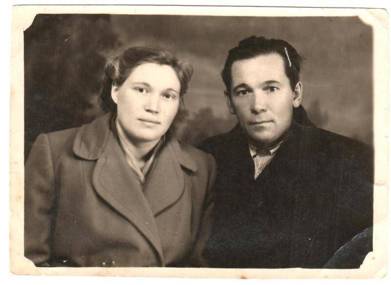 Фотография. Захаров К.М. с женой Валентиной Васильевной