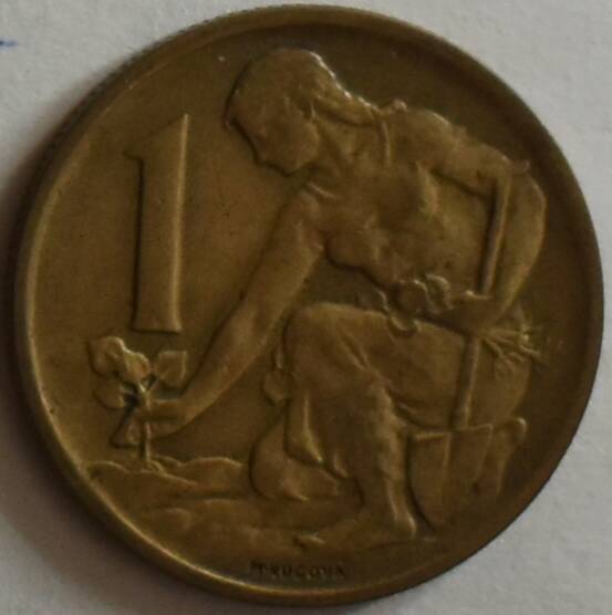 Монета Одна крона, 1963 год, ЧССР