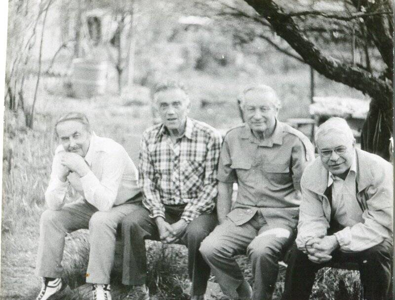 Фотография. 82. Николай Сергеевич Блинов с друзьями.