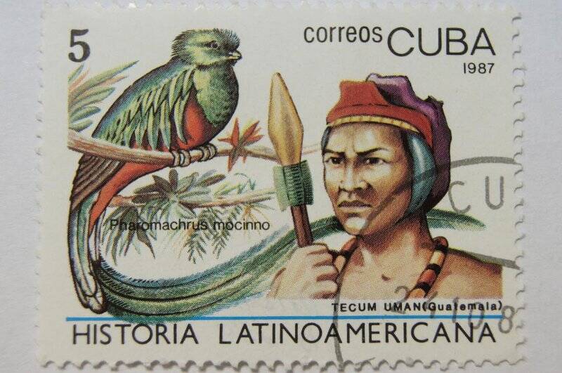 Почтовая марка Cuba correos. Historia latinoamericana Номинал 5.