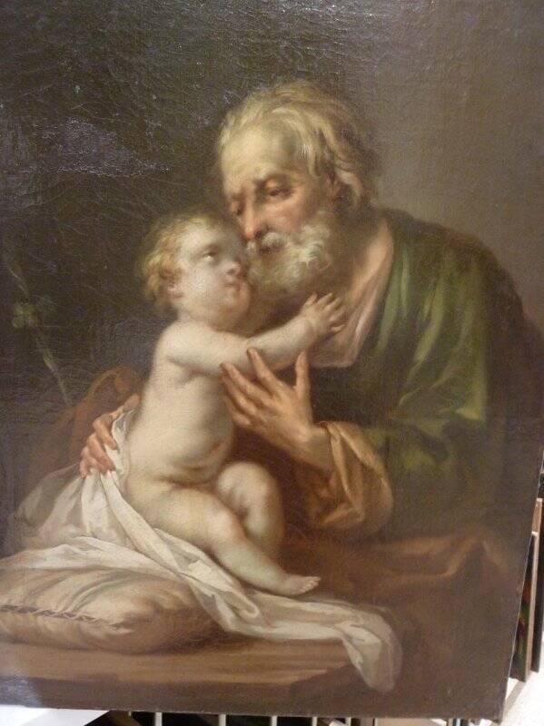 Иосиф с младенцем Христом. Образ для Армянской (?) церкви