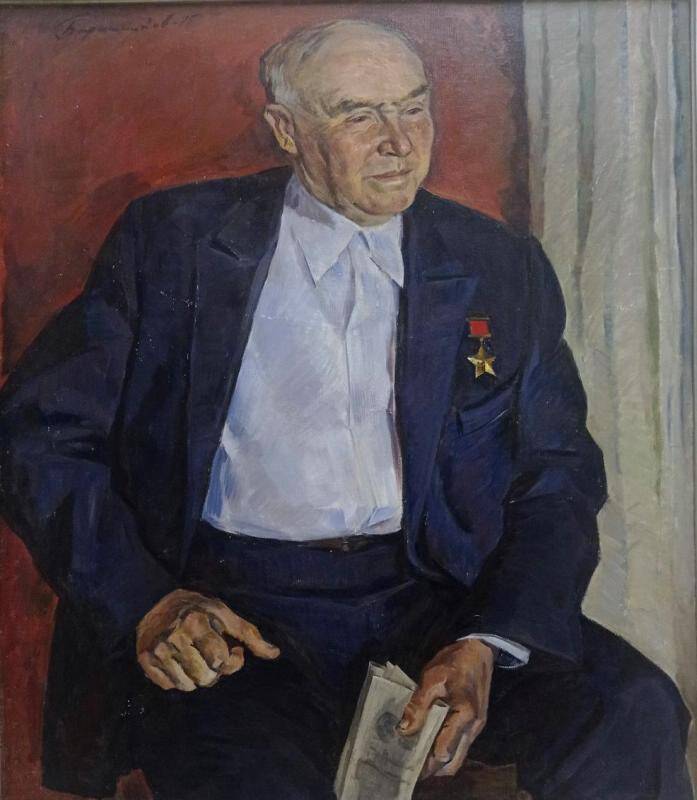 Портрет Героя Советского Союза Гергеля Андрея Прокопьевича