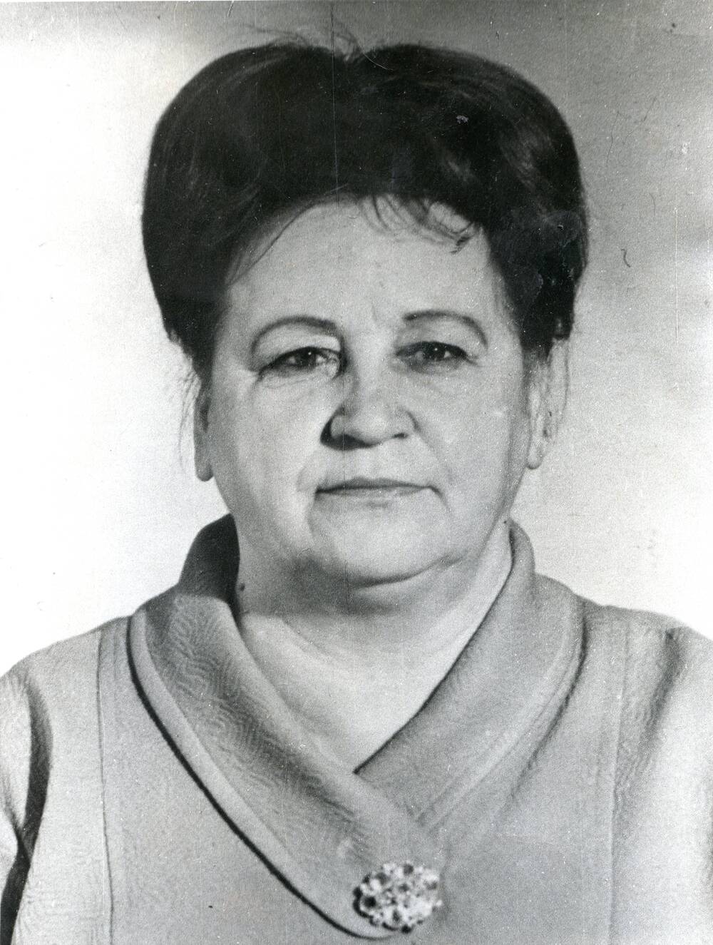 Фото портрет ч/б Спиридонова А.И. 1970-1980