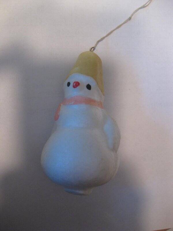 Ёлочное украшение Игрушка из пенопласта Снеговик.