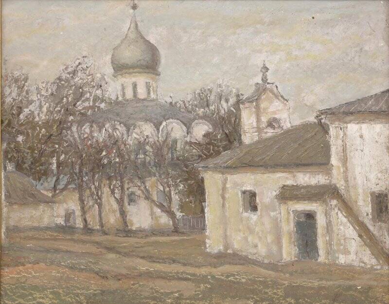 Картина. Сретенская церковь и Троицкий собор в Александровской слободе