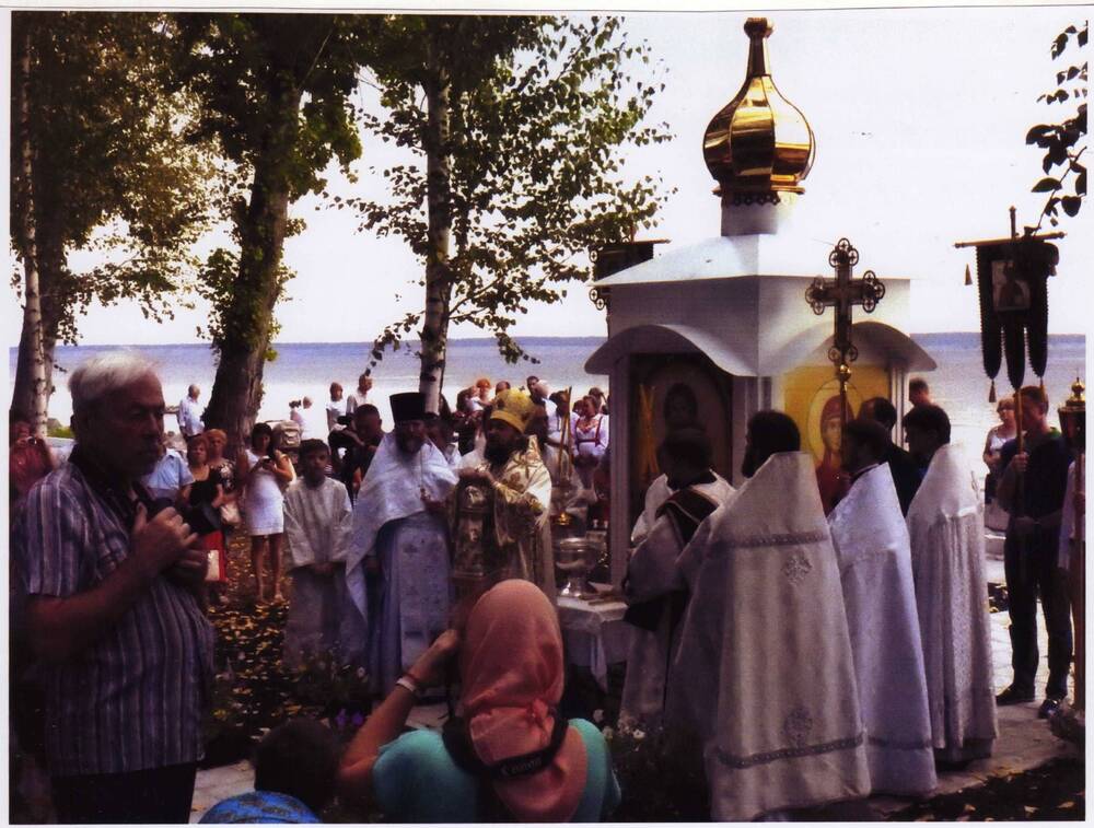 Фото. Сенгилей. Освящение часовни епископом Мелекесским и Чердаклинским Диодором