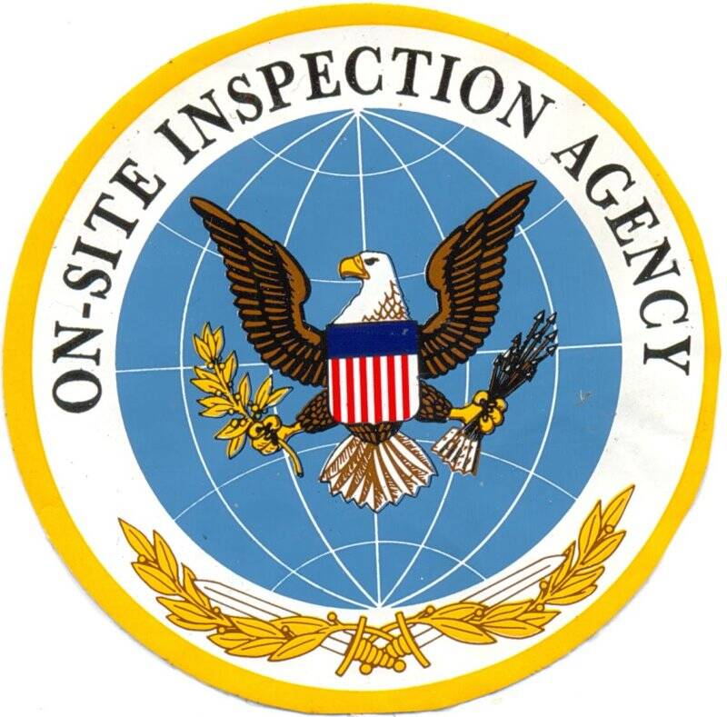 Наклейка с эмблемой ON-SITE INSPECTION AGENCY - Агентства по инспекциям на местах