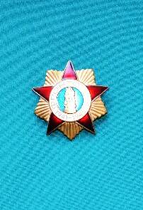 Юбилейный нагрудный знак   Фронтовик 1941-1945 участника ВОВ Рыбина В.Н.