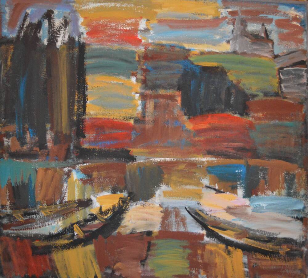 Станковая живопись На таежной реке