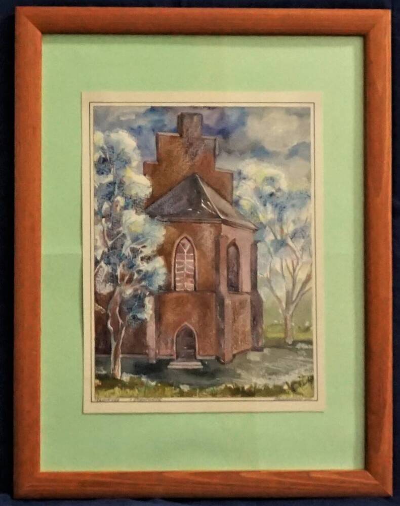Картина Церковь. Балтийск.