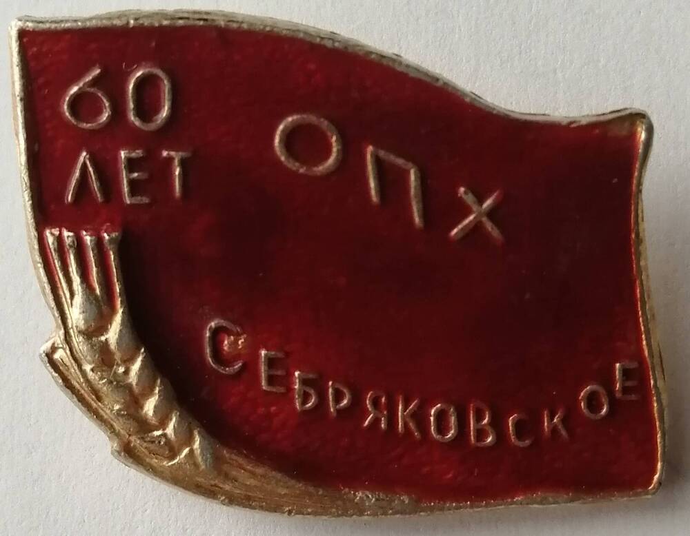 Значок «60 лет ОПХ Себряковское»