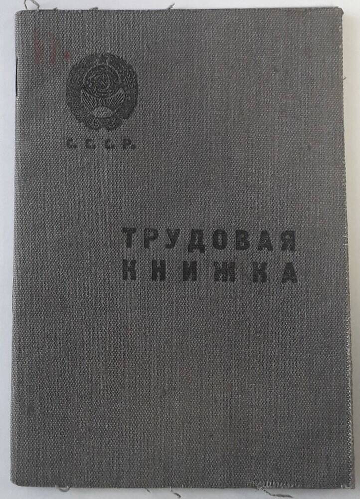 Документ. Трудовая книжка Попова Андреяна Егоровича