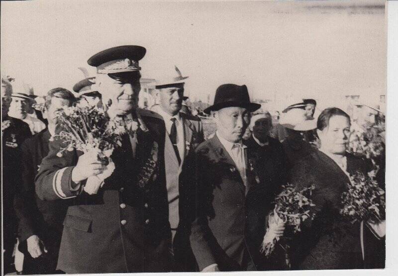 Фотография. А.И.Притузов на юбилее в 1967г. г Якутск.