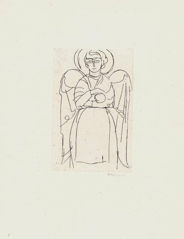 Таллинский ангел VII века. Рисунок