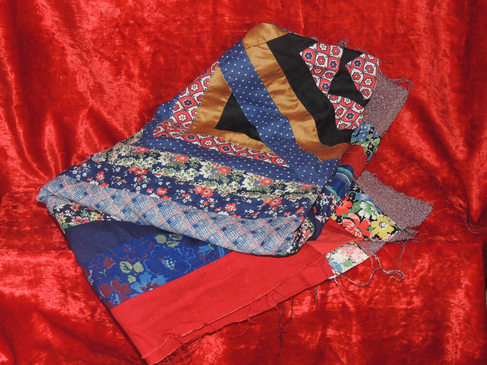Полотно из лоскутков для детского одеяла (1 сторона)