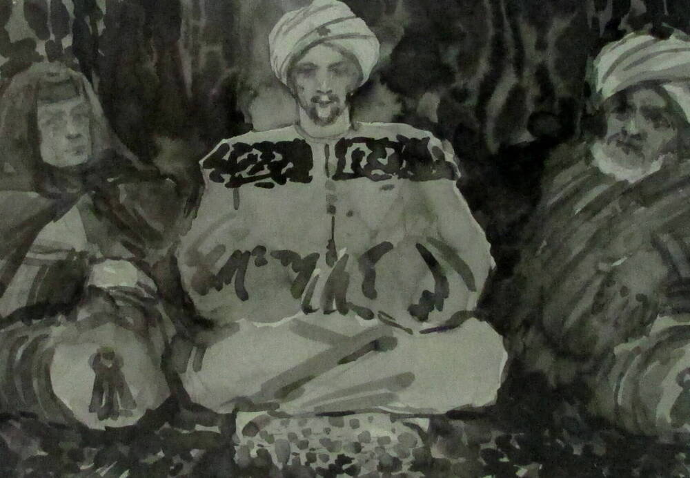 Иллюстрация  «Бахчисарайский фонтан».