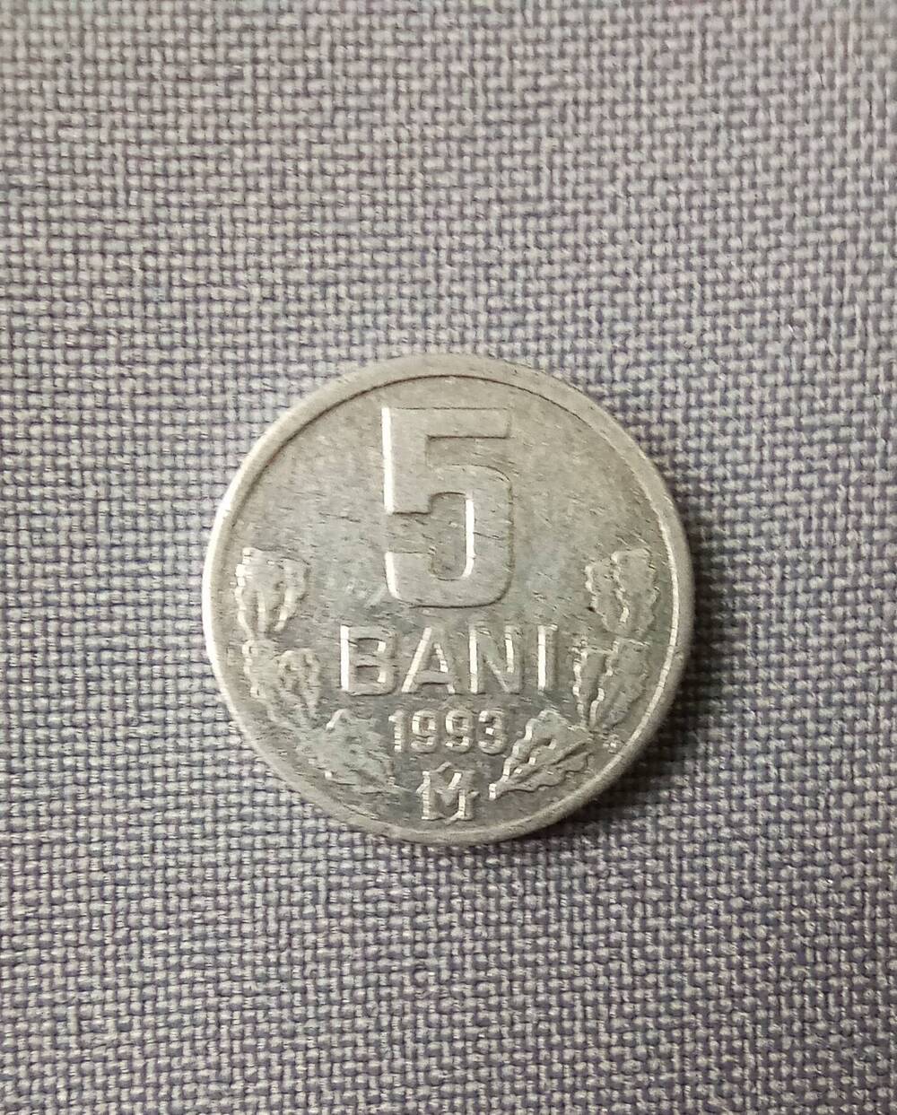 Монета номиналом 5 БАНИ 1993 г.