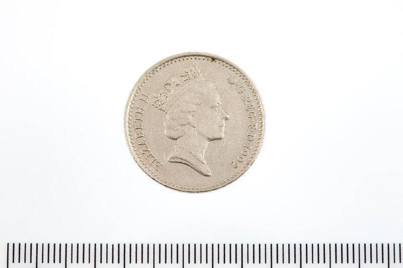 Монета разменная. 10 пенсов. Великобритания. Великобритания