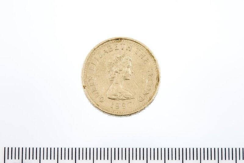 Монета разменная. 1 фунт. Джерси. Великобритания