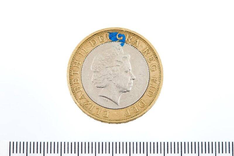 Монета разменная. 2 фунта. Великобритания. Великобритания