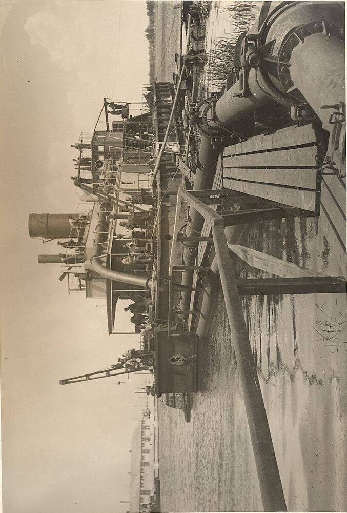 Фото. Строительство Волго-Донского канала. Строительство парового фуникулерного землесоса